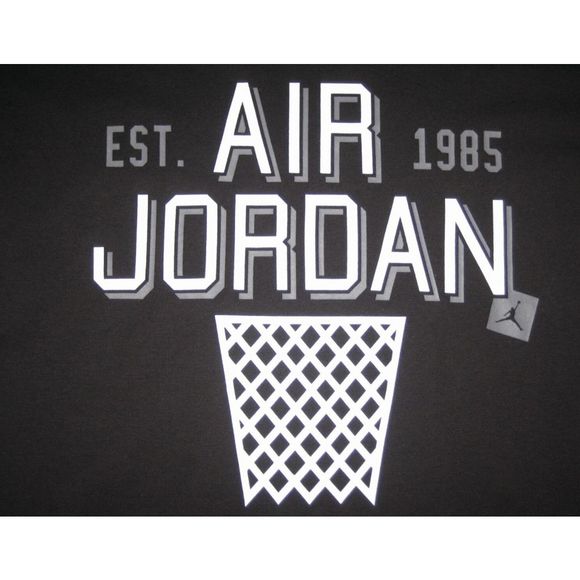 NEW Men's XL NIKE AIR JORDAN Retro 1985 Top Shirt Black 582863 010 - Picture 2 of 2
